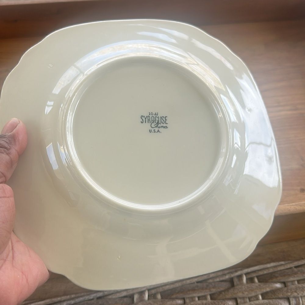 Vintage Syracuse China Salad Plates Set of 6 - Picture 4 of 5